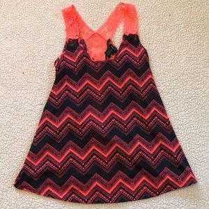 Rue 21 Chevron Lace Tank Top